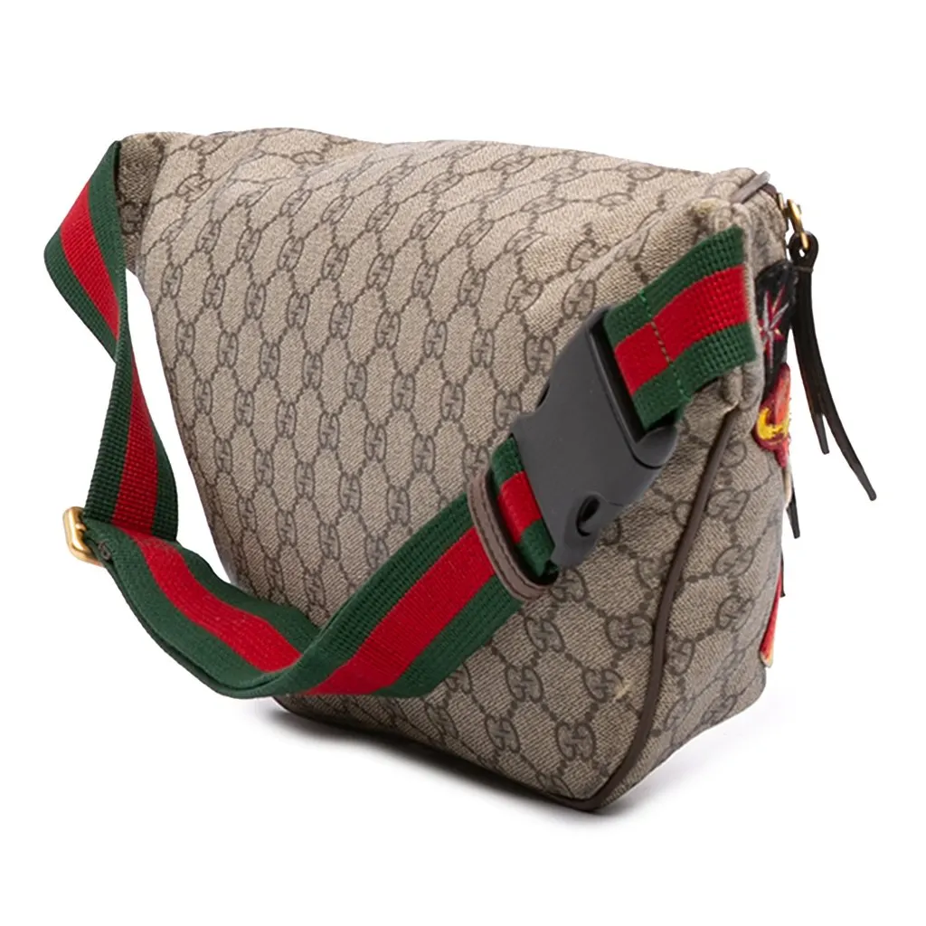 Gucci GG Supreme Courrier Web Belt Bag Beige Very good - Back View