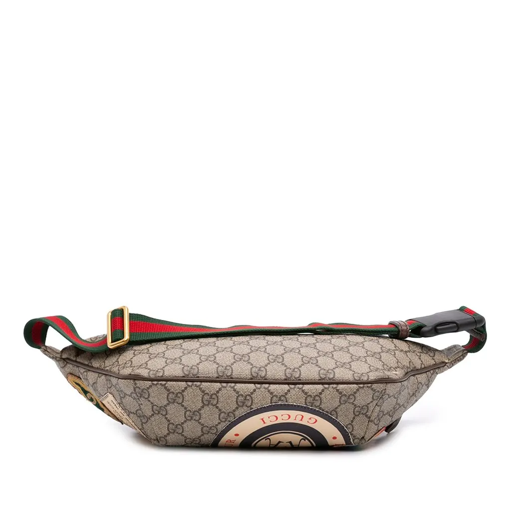 Gucci GG Supreme Courrier Web Belt Bag Beige Very good - Inside View