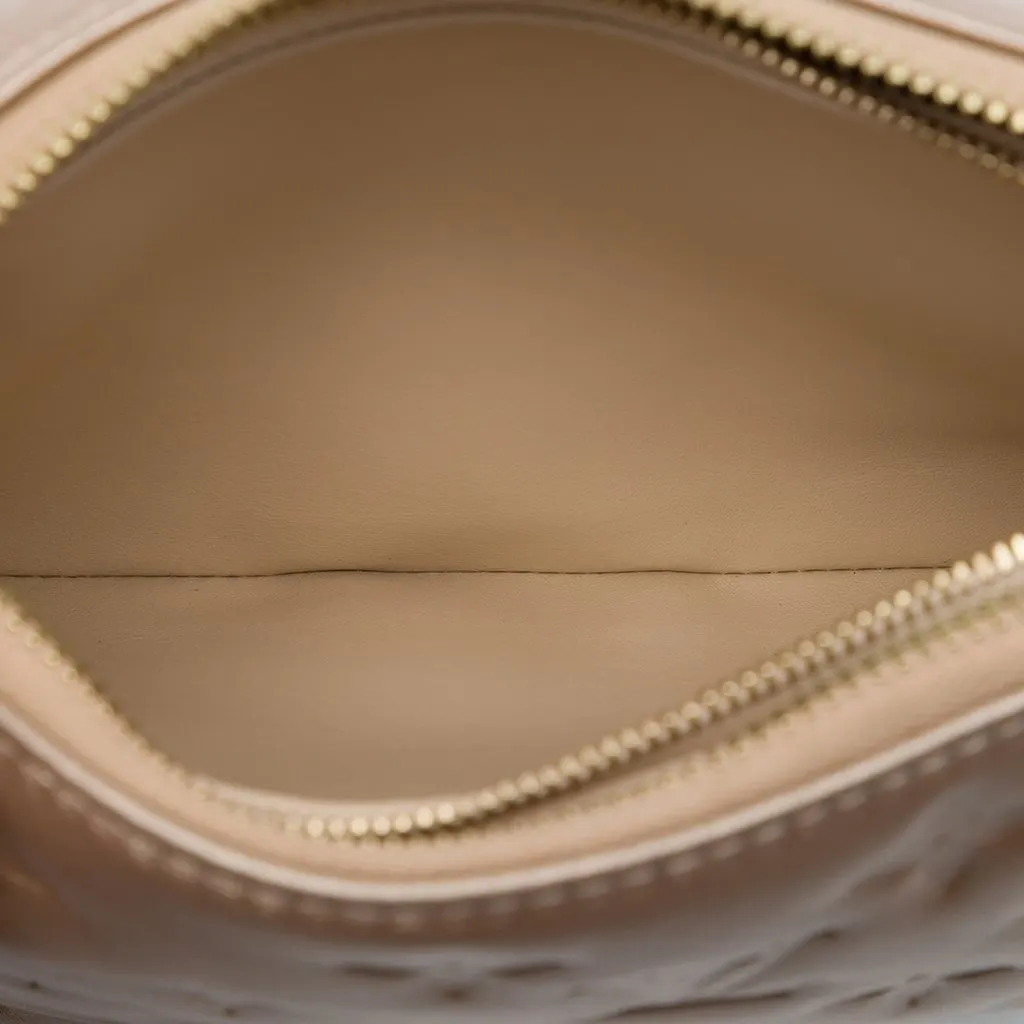 Louis Vuitton Monogram Embossed Puffy Lambskin Coussin BB Gold Leather Very good - Model View