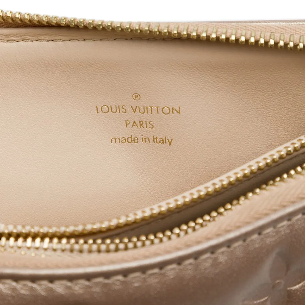 Louis Vuitton Monogram Embossed Puffy Lambskin Coussin BB Gold Leather Very good - Box View