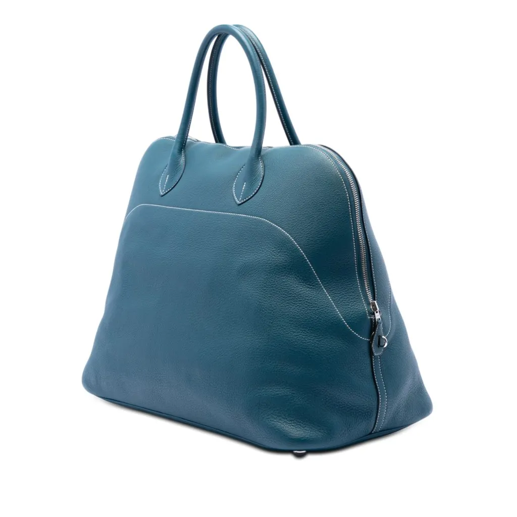 Hermès Evercolor Bolide Relax 45 Blue Leather Very good - Back View