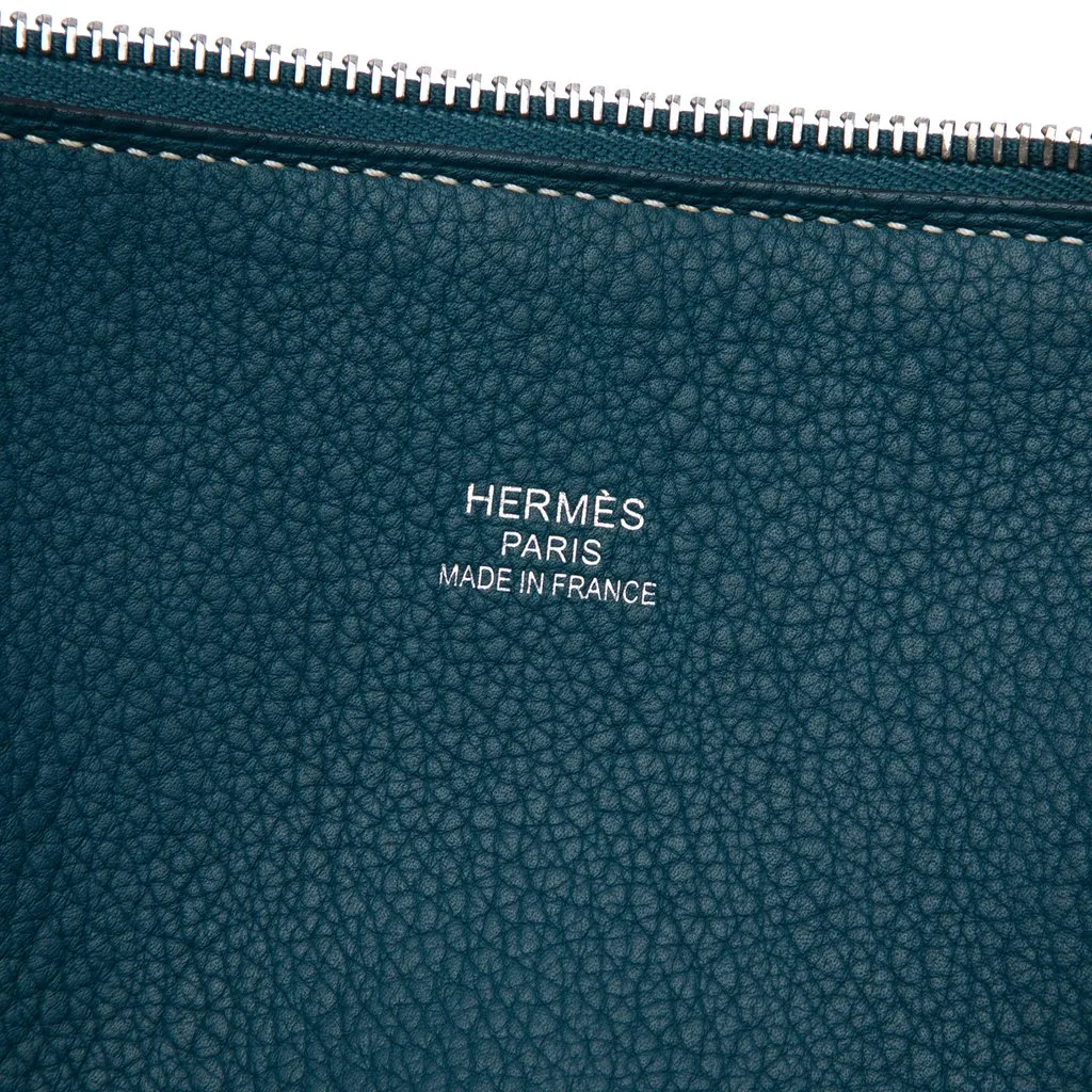 Hermès Evercolor Bolide Relax 45 Blue Leather Very good - Box View