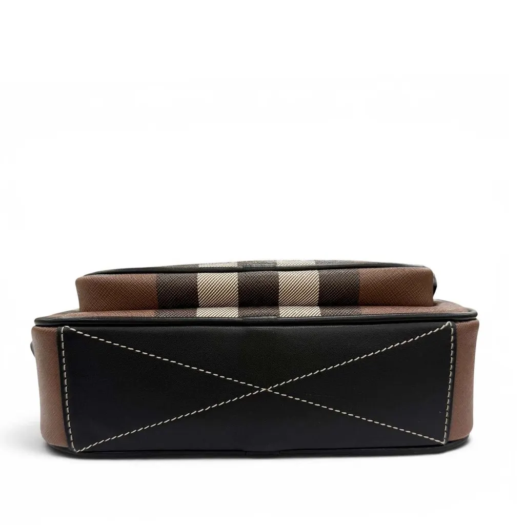 Burberry Giant Check E-Canvas Paddy Crossbody Brown Very good - Inside View