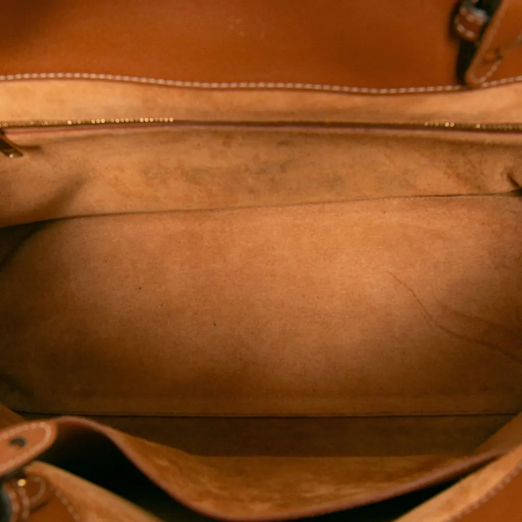 Celine Medium Supple Calfskin Appoline Satchel Brown Leather Very good - Model View