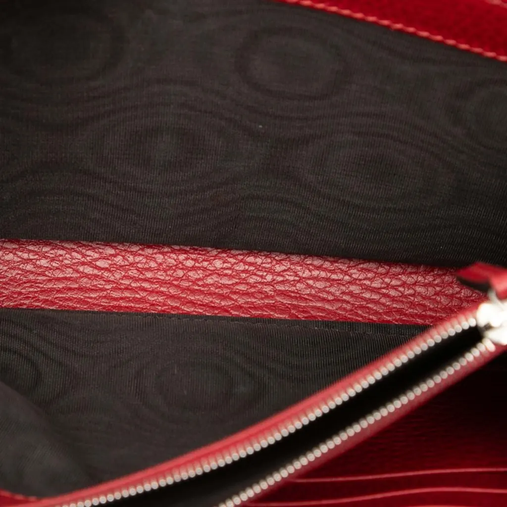 Gucci Calfskin Dionysus Wallet on Chain Red Leather Very good - Model View