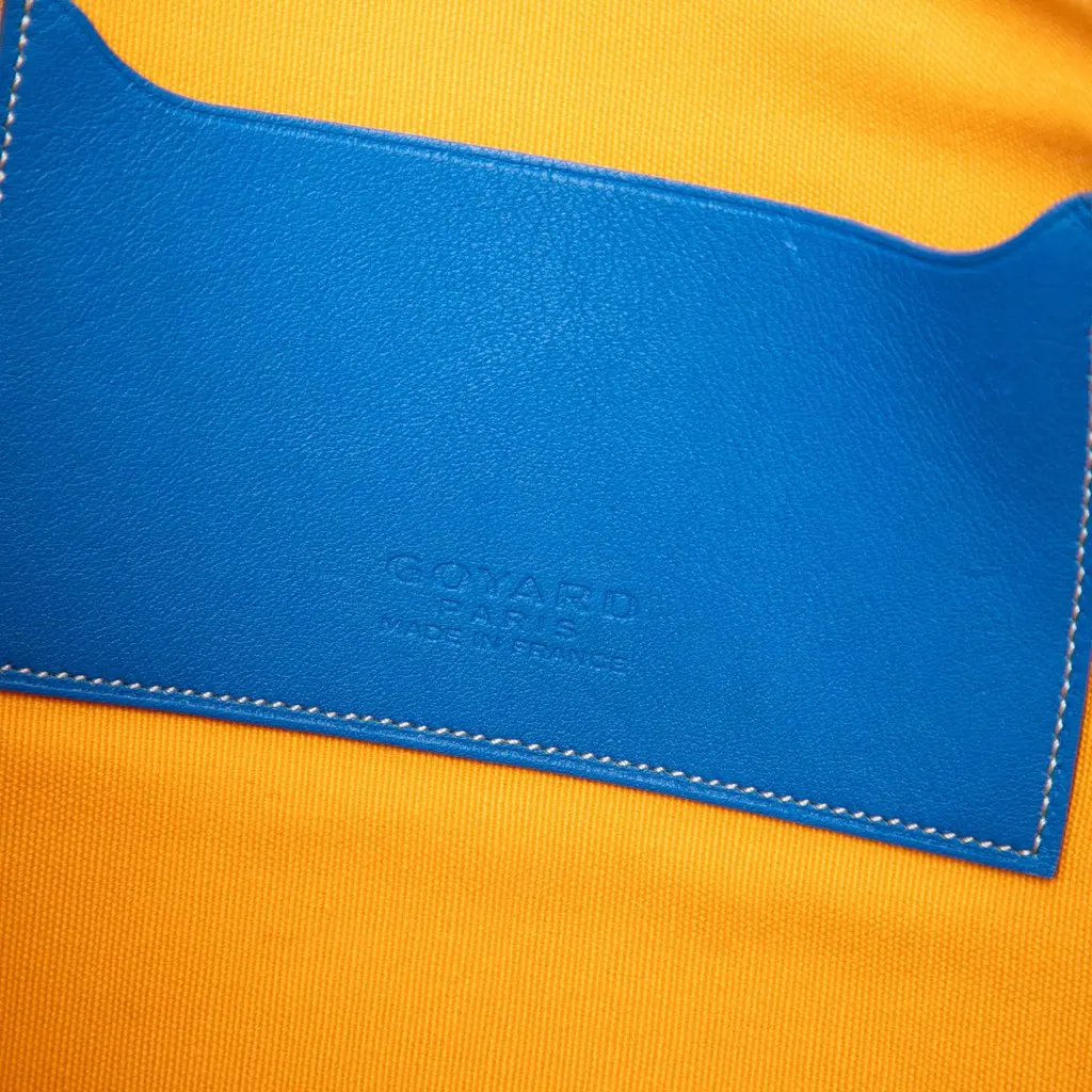 Goyard Goyardine Senat MM Blue Canvas Very good - Box View