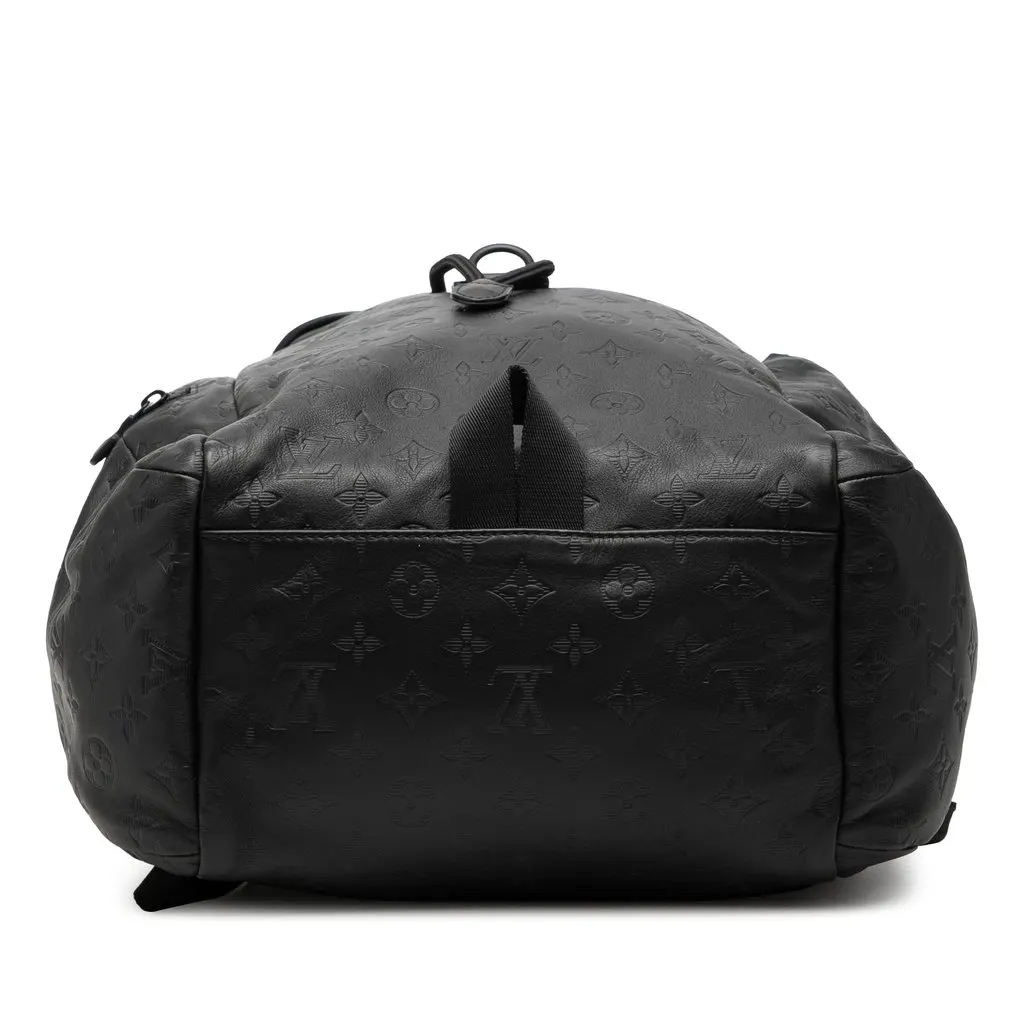 Louis Vuitton Monogram Shadow Discovery Backpack Black Leather Very good - Inside View