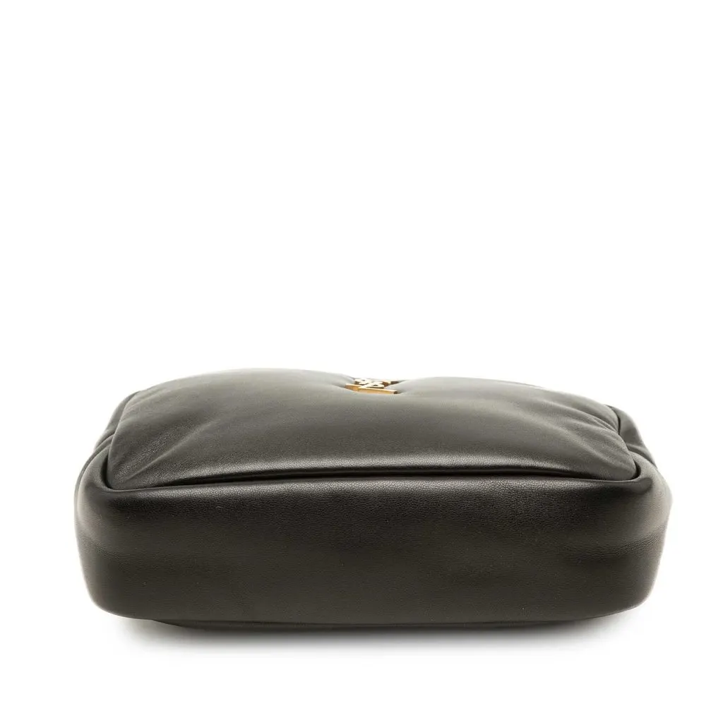 Saint Laurent Padded Lambskin Calypso Pouch Black Leather Very good - Inside View