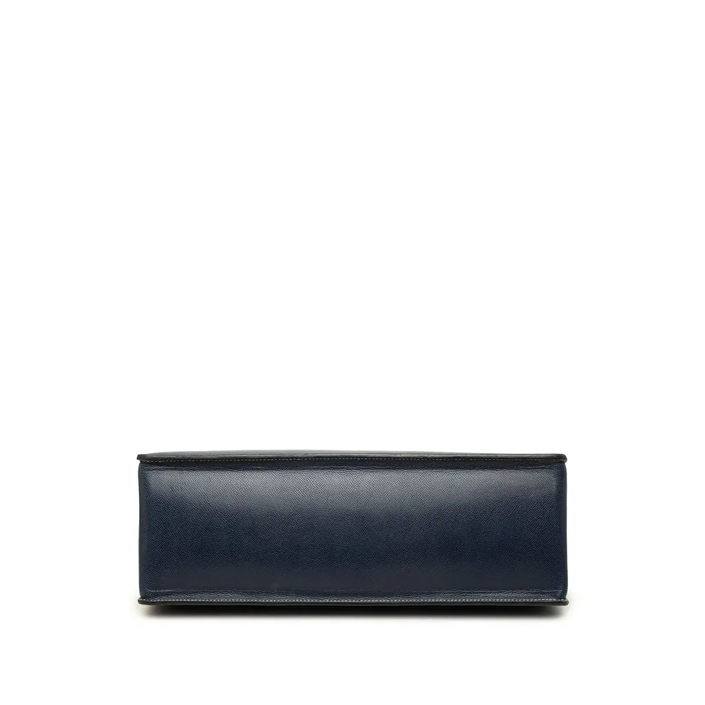Hermès Courchevel Whitebus GM Blue Leather Good - Inside View