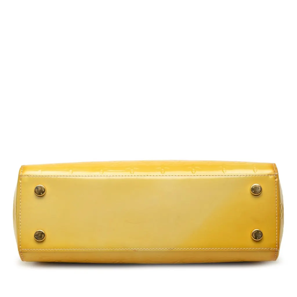Louis Vuitton Monogram Vernis Brea MM Yellow Leather Very good - Inside View