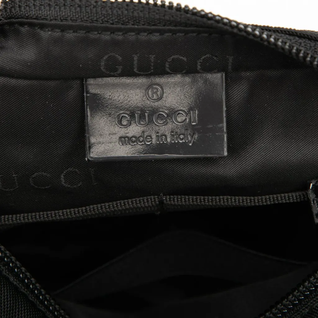 Gucci Nylon Pouch Black Polyamide Very good - Box View