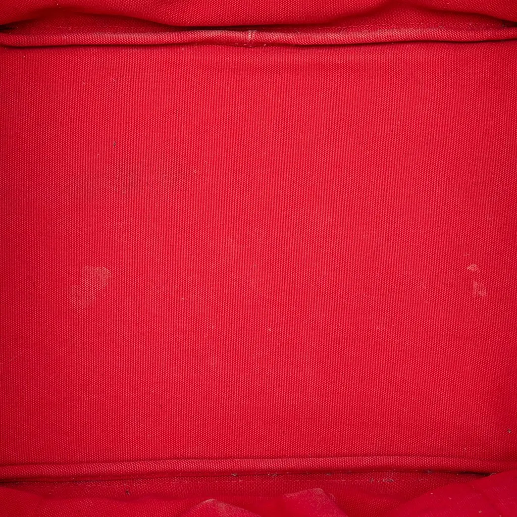Prada Large Canvas Canapa Logo Tote Red Very good - Model View
