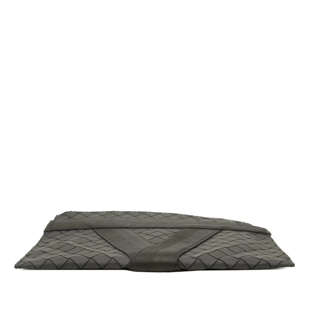 Bottega Veneta Rubber Intrecciato Clutch Black Polyester Good - Inside View