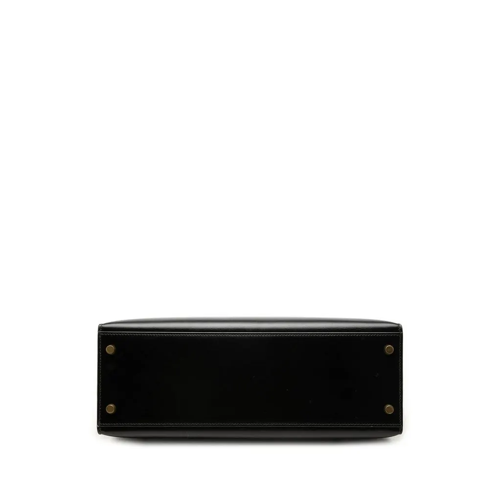 Hermès Box Calf Kelly Sellier 32 Black Leather Very good - Inside View