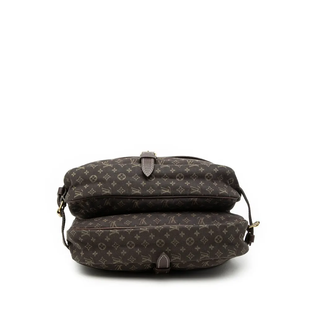 Louis Vuitton Monogram Mini Lin Saumur 30 Brown Canvas Very good - Inside View