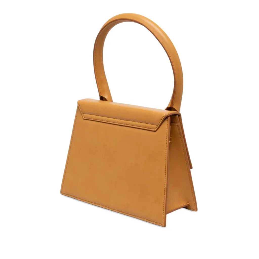Jacquemus Smooth Calfskin Le Grand Chiquito Brown Leather Very good - Back View