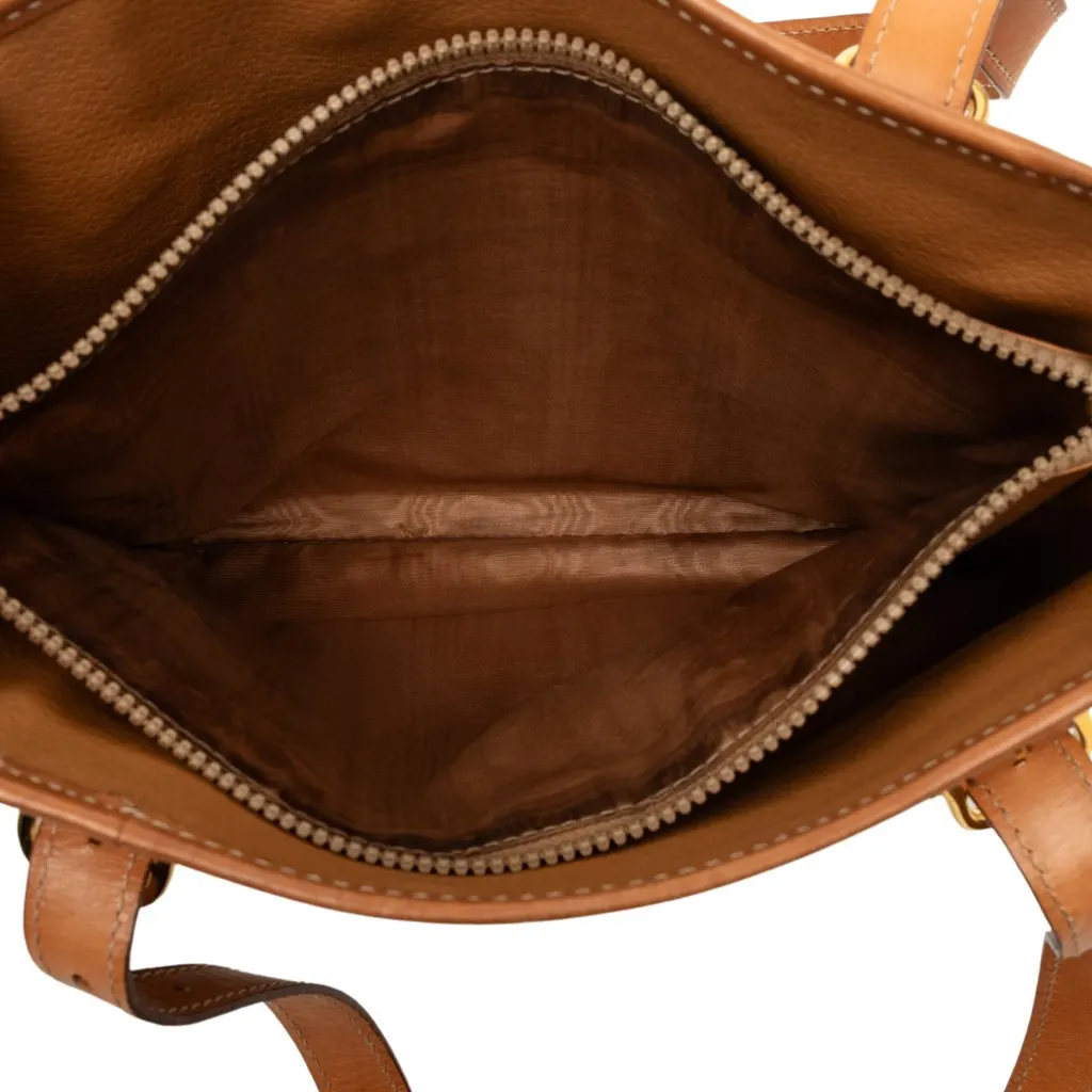 Celine Macadam Coated Canvas Tote Brown Canvas Very good - Model View
