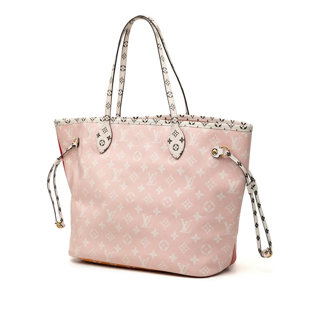 Louis Vuitton Monogram Giant Neverfull MM Red Very good - Back View