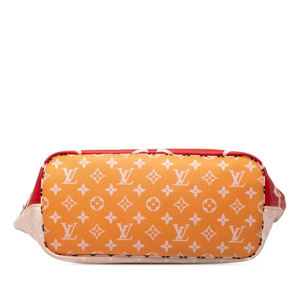 Louis Vuitton Monogram Giant Neverfull MM Red Very good - Inside View