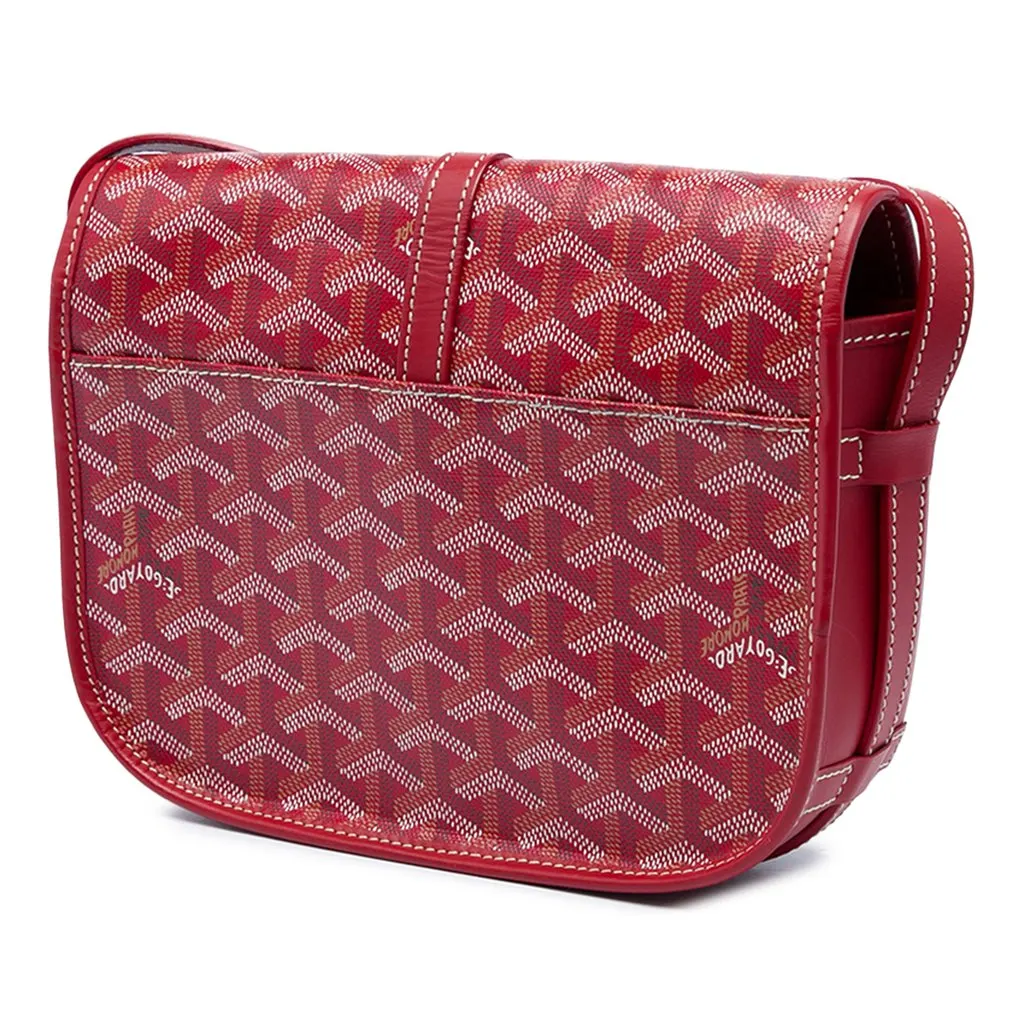 Goyard Goyardine Belvedere II PM Red Canvas Very good - Back View