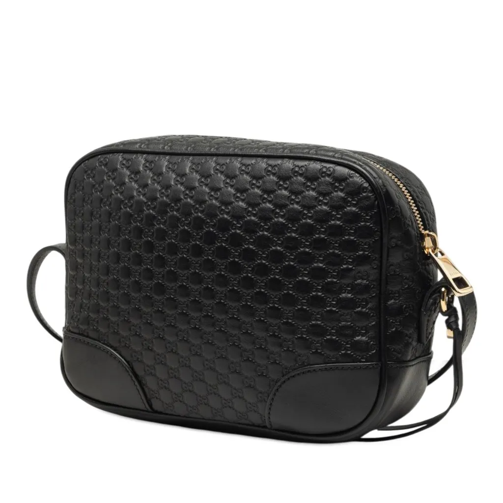 Gucci Microguccissima Bree Crossbody Black Leather Very good - Back View
