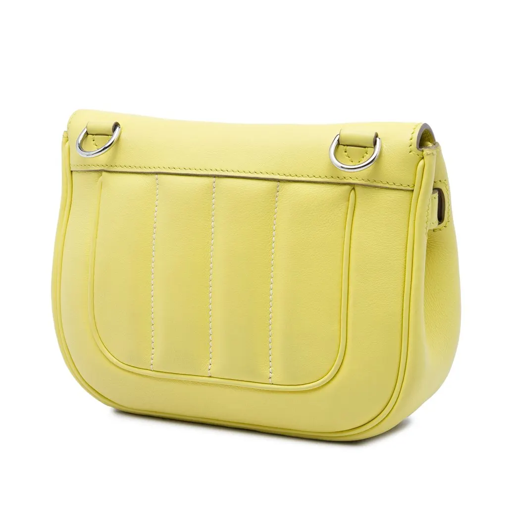 Hermès Mini Swift Berline Crossbody Yellow Leather Very good - Back View