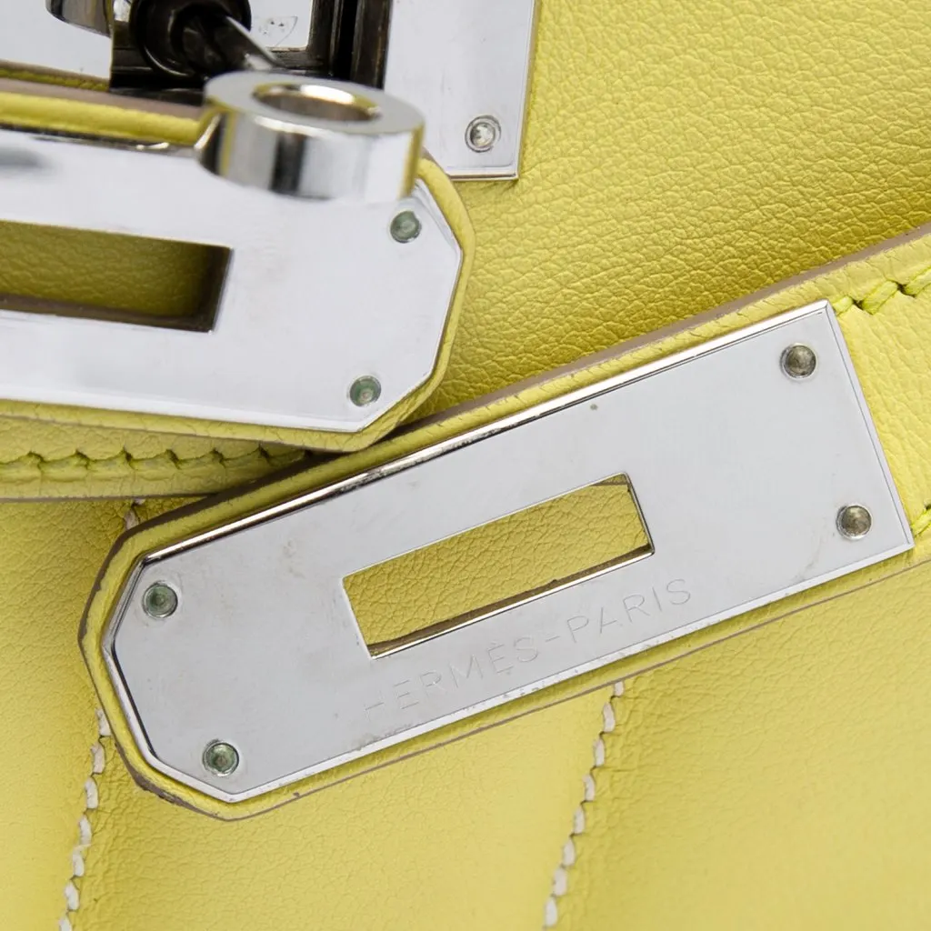 Hermès Mini Swift Berline Crossbody Yellow Leather Very good - Box View