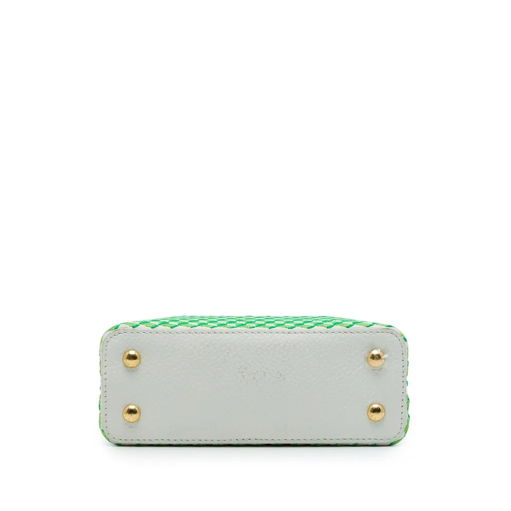 Louis Vuitton Embroidered Taurillon Mini Capucines White Leather Very good - Inside View