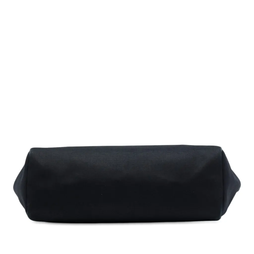 Hermès Toile and Vache Hunter Herbag Cabas MM Black Canvas Very good - Inside View