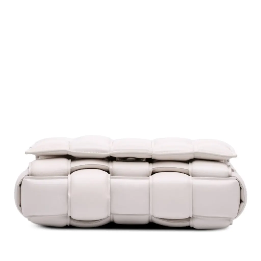 Bottega Veneta Nappa Intrecciato Padded Cassette Crossbody White Leather Very good - Inside View