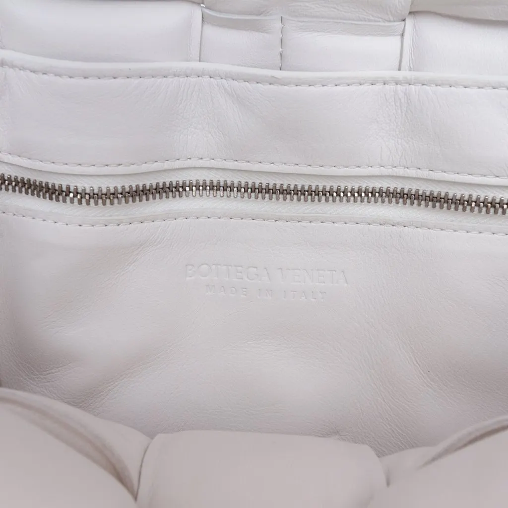 Bottega Veneta Nappa Intrecciato Padded Cassette Crossbody White Leather Very good - Box View