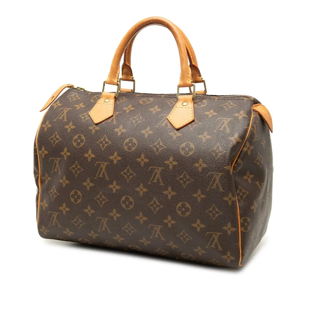 Louis Vuitton Monogram Speedy 30 Brown Good - Back View