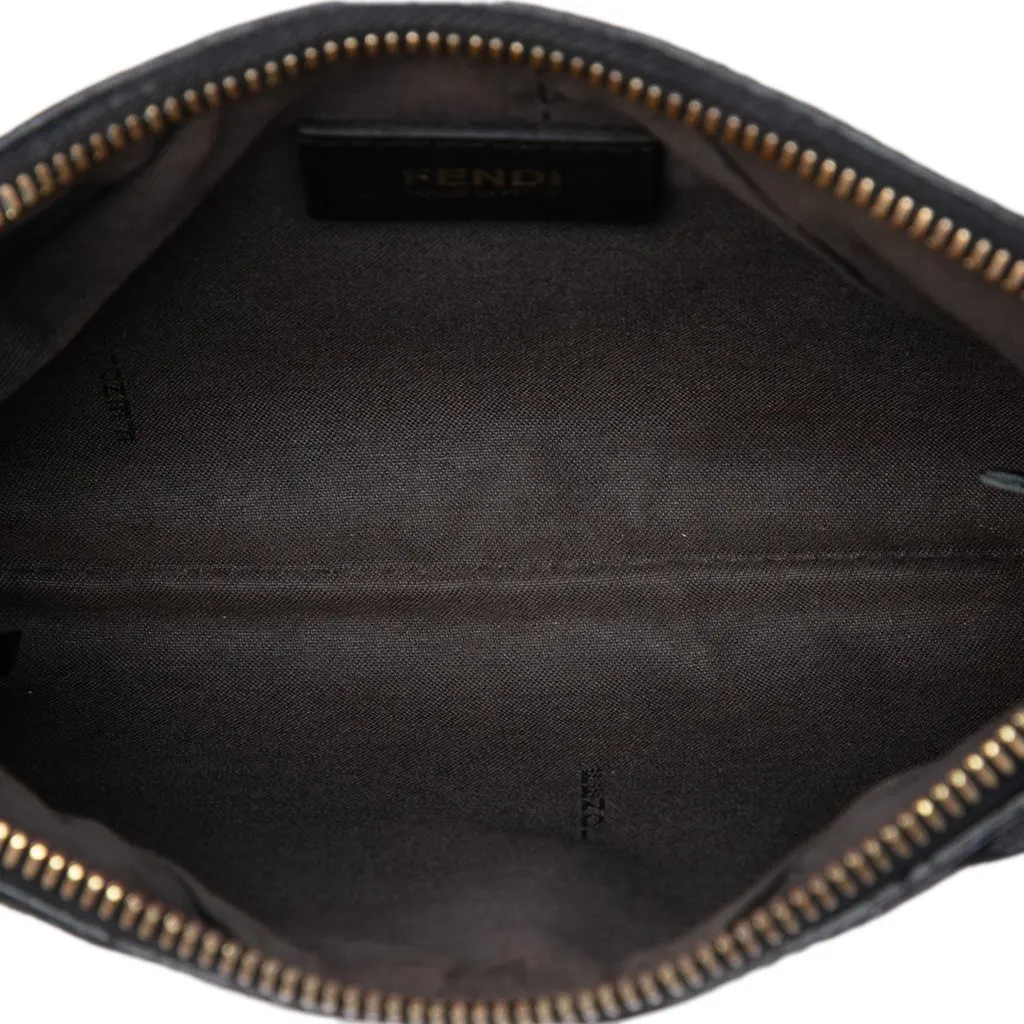 Fendi Zucchino Canvas Chain Pochette MultiColor Very good - Model View