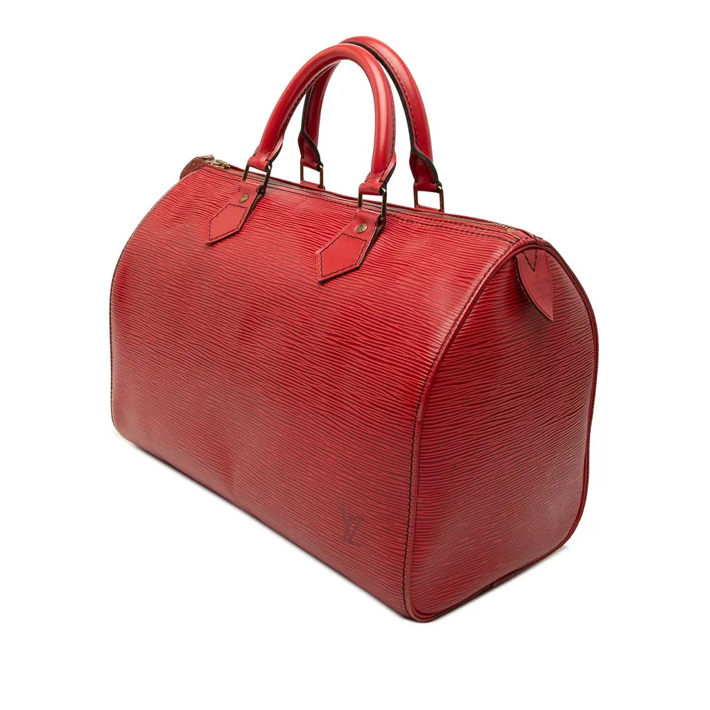 Louis Vuitton Epi Speedy 30 Red Leather Very good - Back View