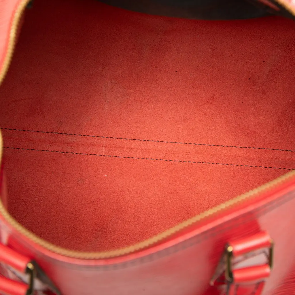 Louis Vuitton Epi Speedy 30 Red Leather Very good - Model View