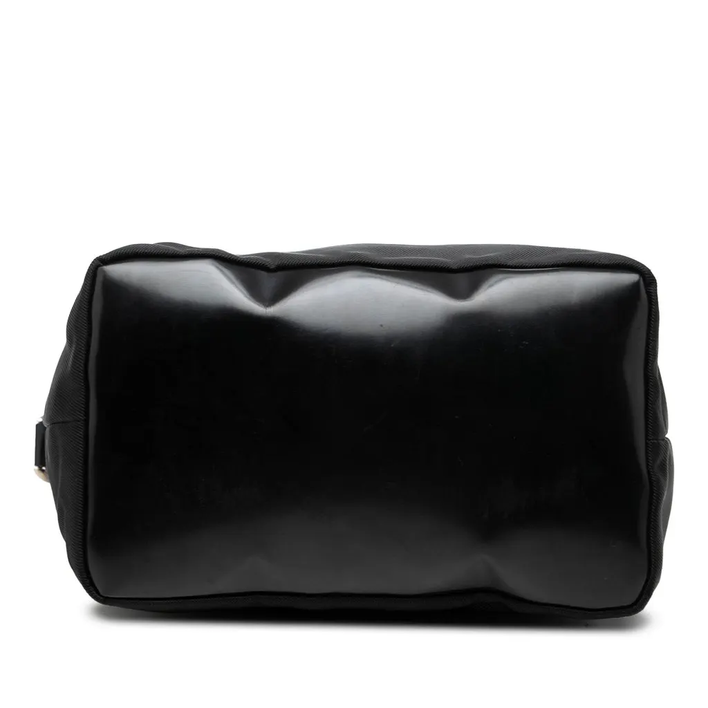 Gucci Nylon Bamboo Shoulder Bag Black Polyamide Good - Inside View