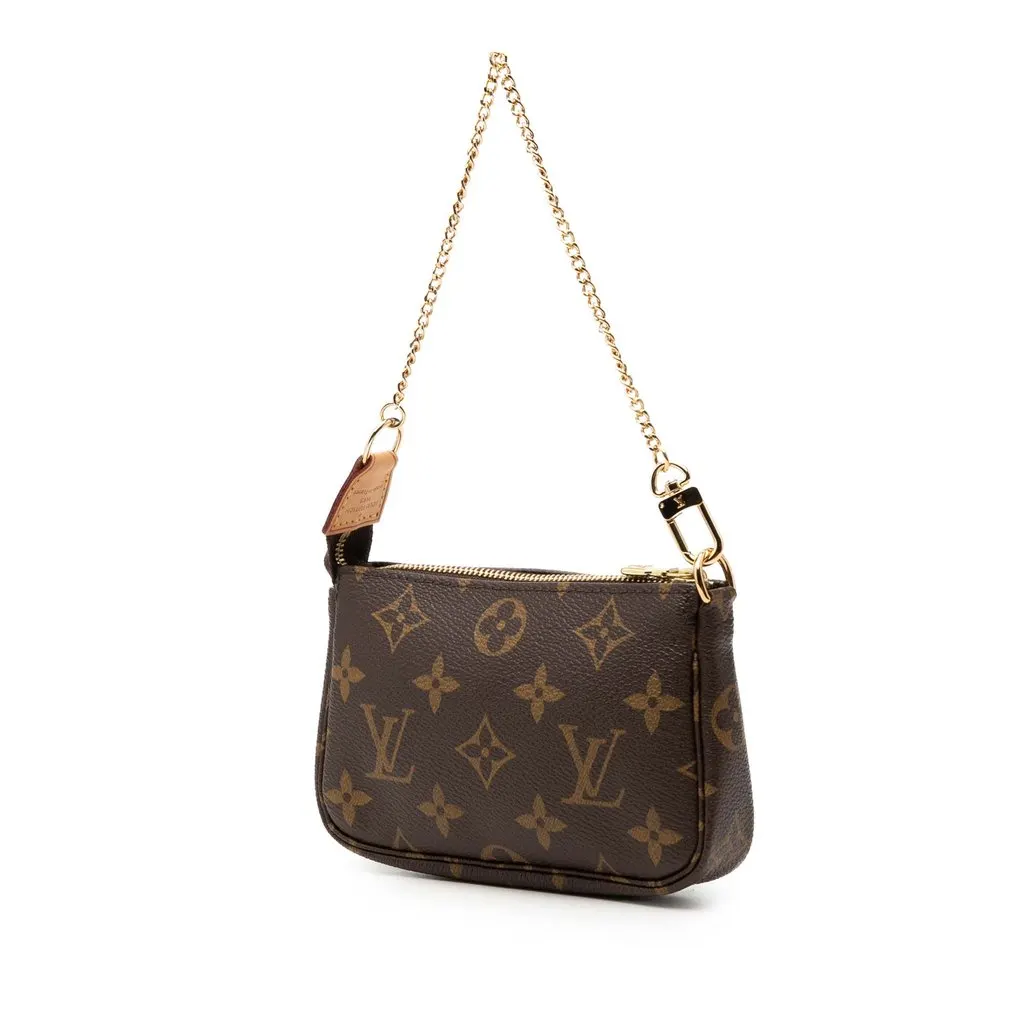 Louis Vuitton Monogram Mini Pochette Accessoires Brown Very good - Back View