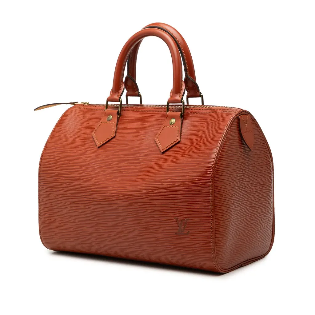Louis Vuitton Epi Speedy 25 Brown Leather Good - Back View