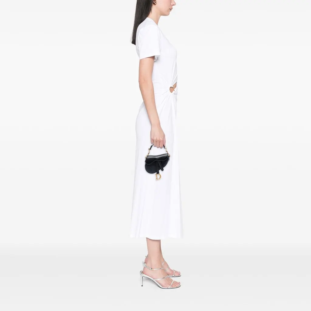 Dior Micro Goatskin Saddle Bag Black Leather Very good - Box View