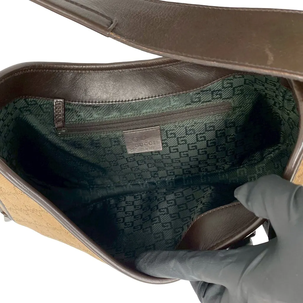 Gucci GG Canvas Jackie Shoulder Bag Brown Leather Very good - Box View