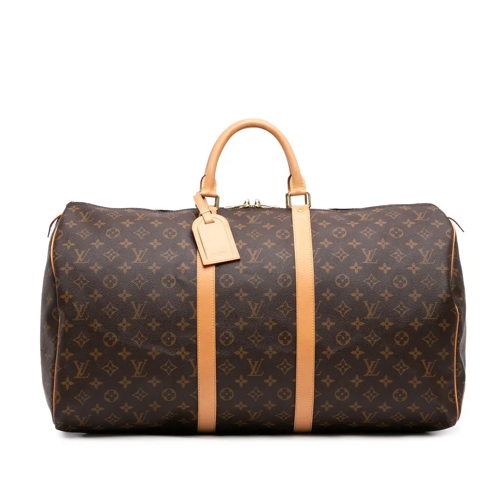 Louis Vuitton Monogram Keepall 55 Brown Very good - Front View