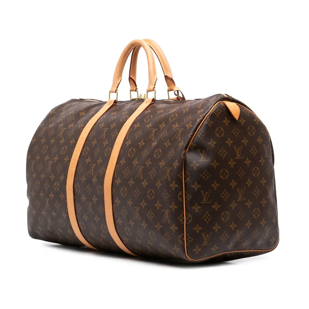 Louis Vuitton Monogram Keepall 55 Brown Very good - Back View