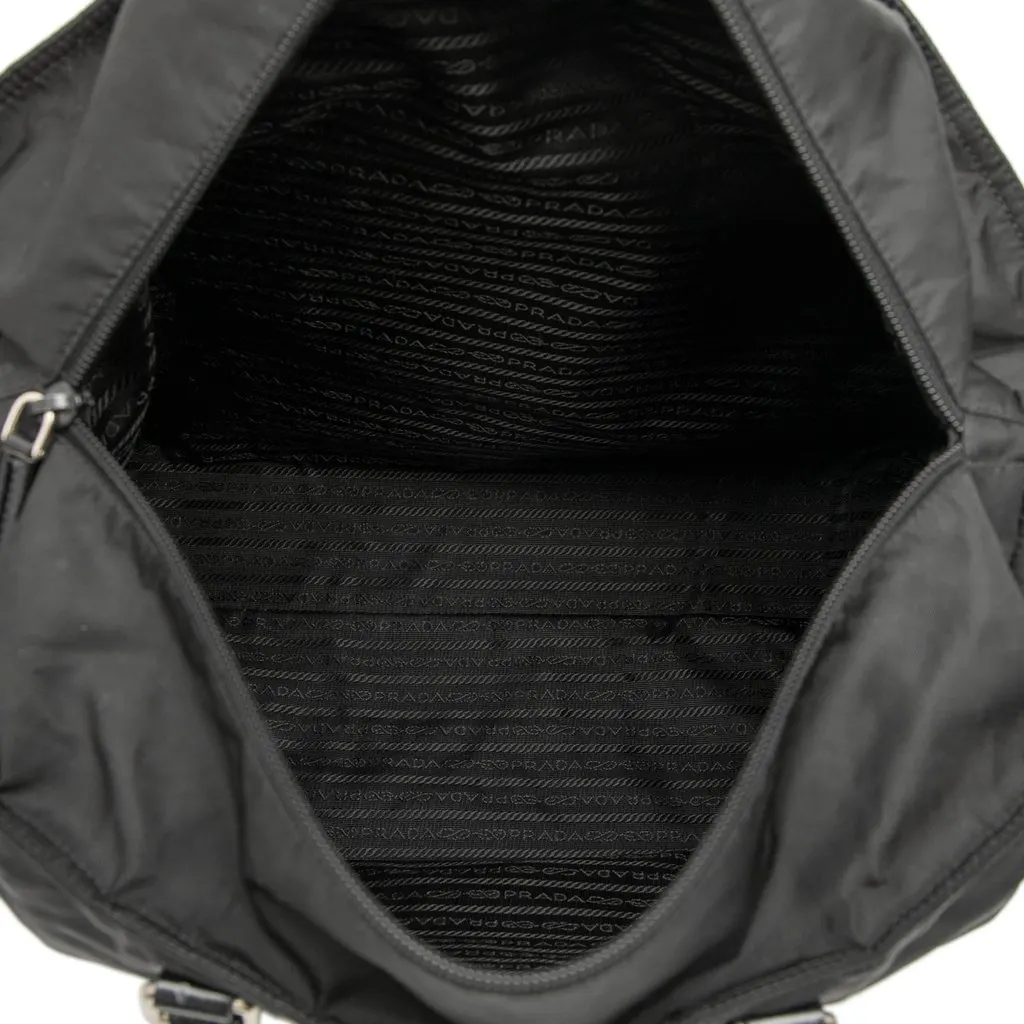Prada Tessuto Canapa Logo Satchel Black Very good - Model View