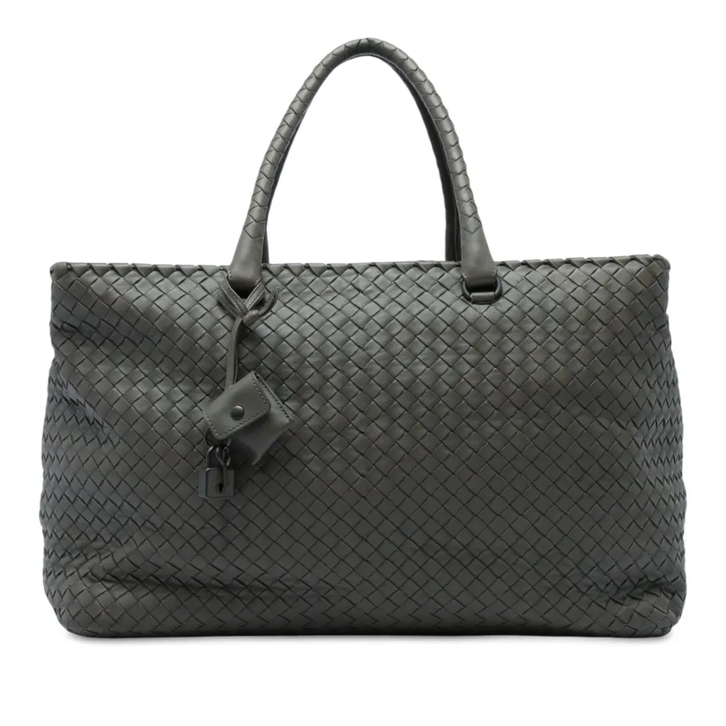 Bottega Veneta Large Nappa Intrecciato Brick Tote MultiColor Leather Very good - Front View