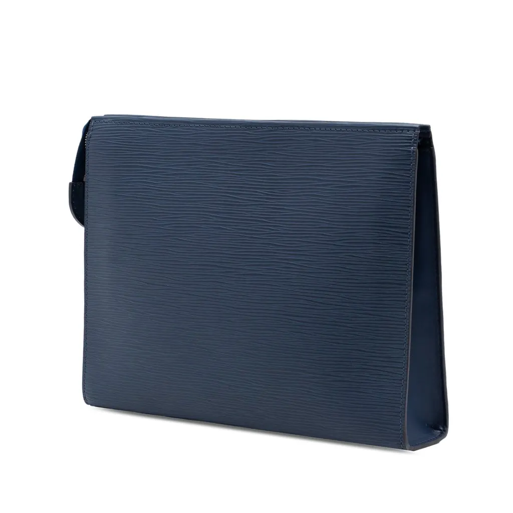 Louis Vuitton Epi Toiletry Pouch 26 Blue Leather Very good - Back View