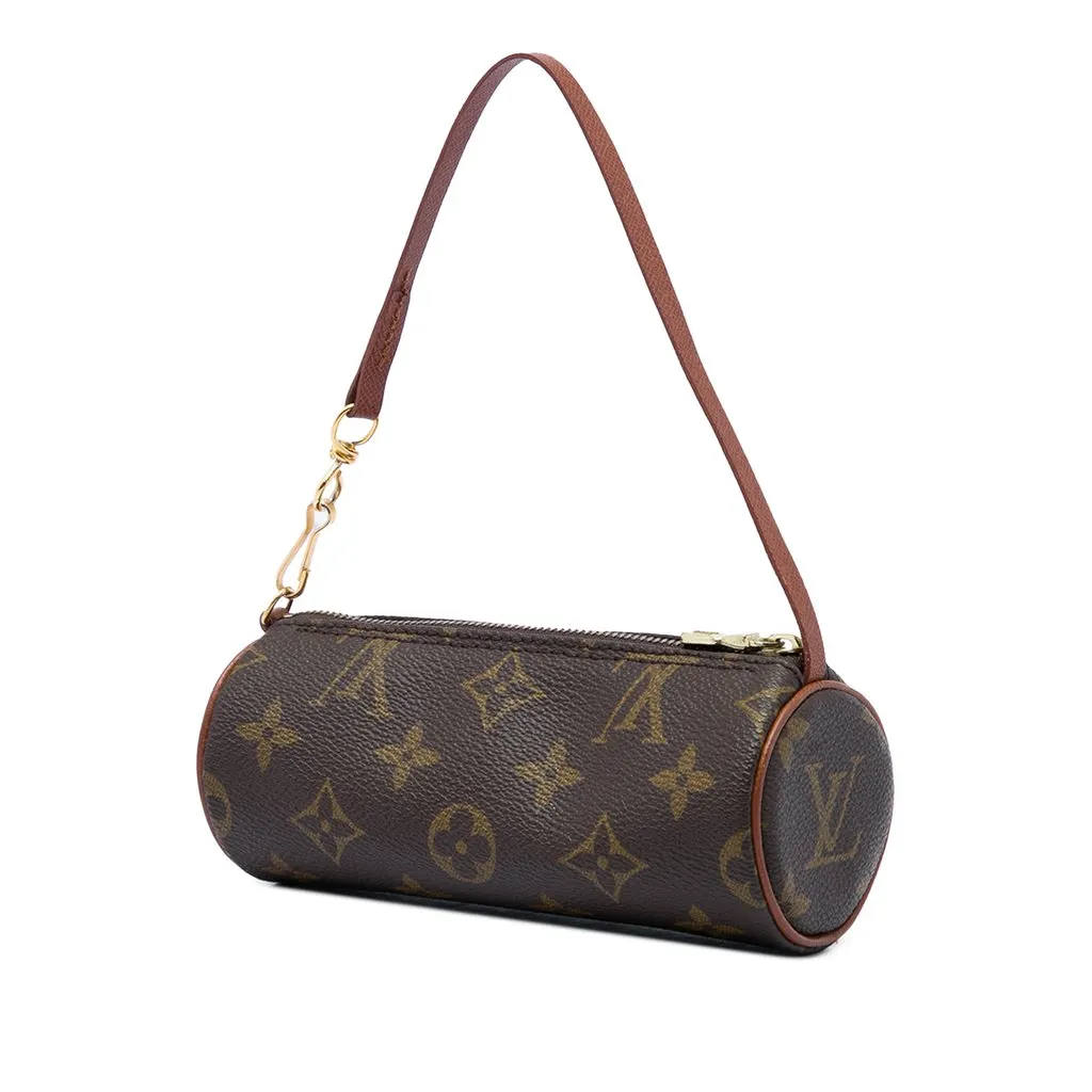 Louis Vuitton Monogram Papillon Pochette Brown Canvas Very good - Back View
