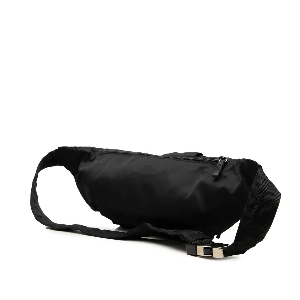 Prada Tessuto Multi Pocket Belt Bag Black Polyamide Very good - Back View