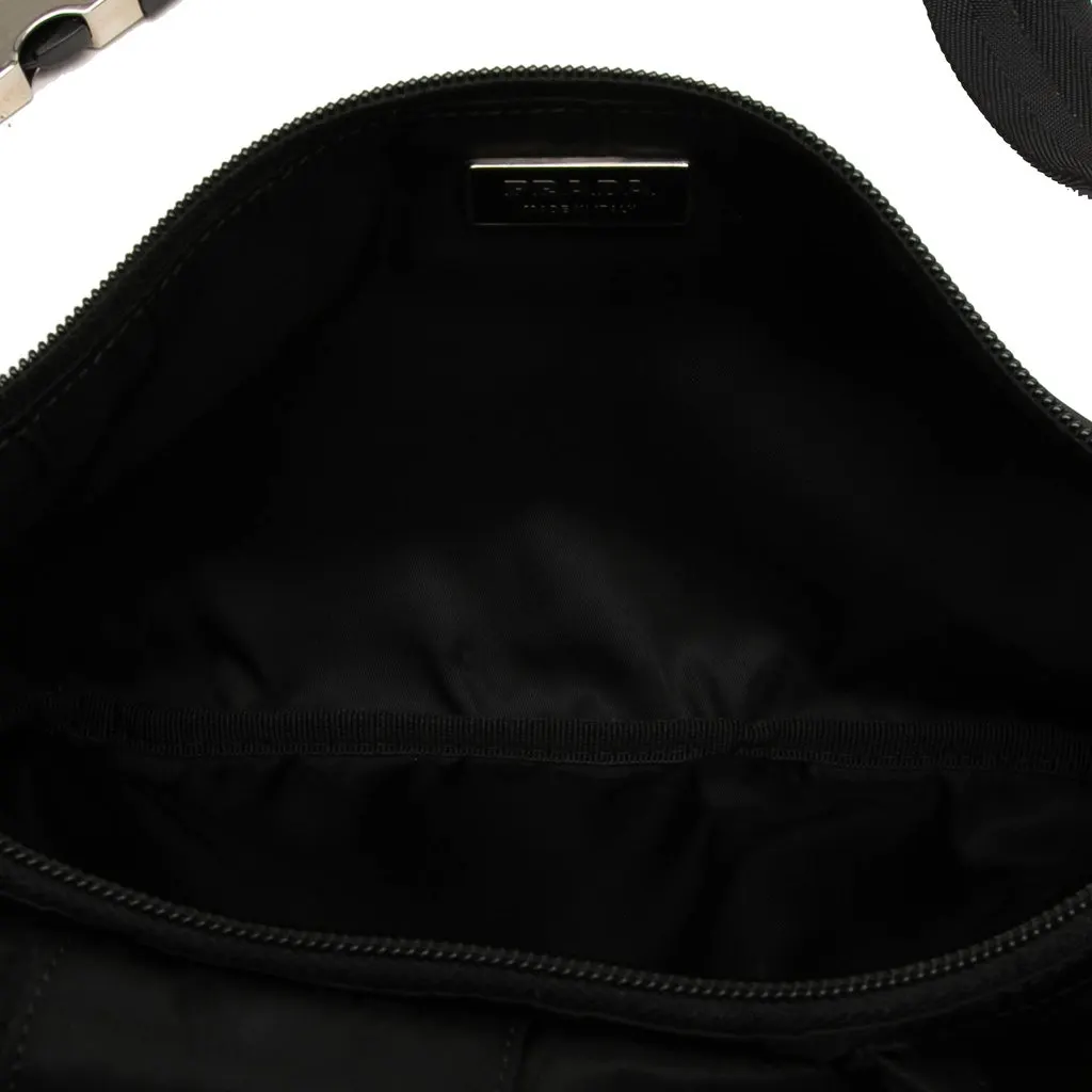 Prada Tessuto Multi Pocket Belt Bag Black Polyamide Very good - Model View