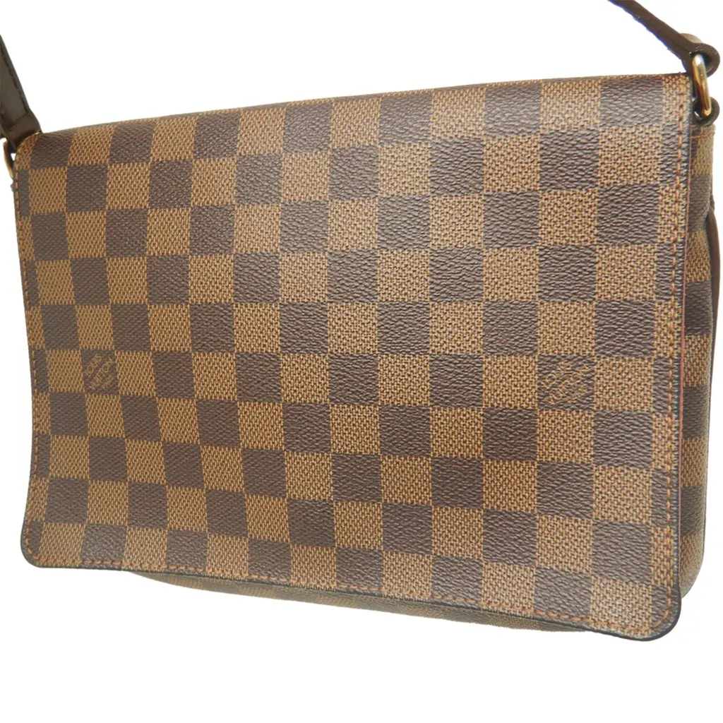 Louis Vuitton Damier Ebene Musette Tango Long Strap Brown Very good - Back View