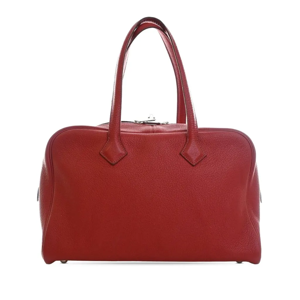 Hermès Clemence Victoria II 35 Red Leather Very good - Front View